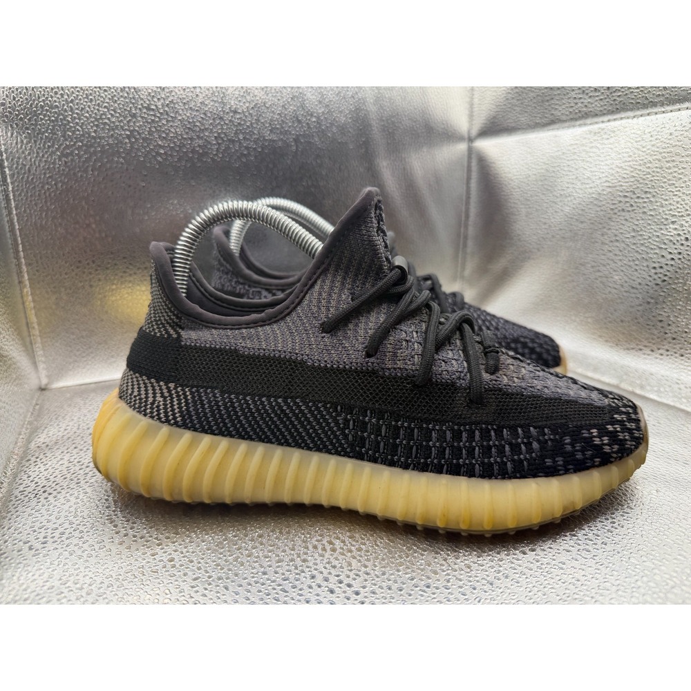 Size 5.5 Adidas Yeezy Boost 350 V2 Carbon Black Gray‎ Mens Sneaker Shoes FZ5000
